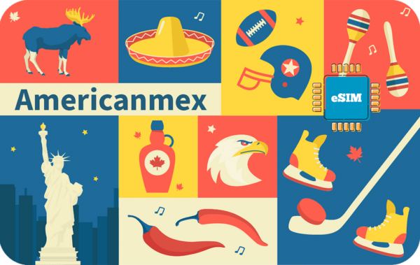 North America e-SIM Card